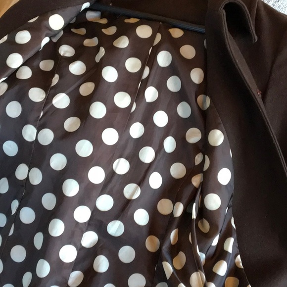 Tulle Brown Wool Blend Coat sz S - Picture 16 of 16